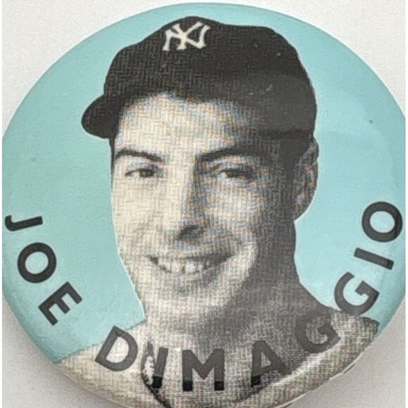 Joe DiMaggio Vintage Pinback Button Ney York Yankees Baseball Stadium Pin - Picture 5 of 6